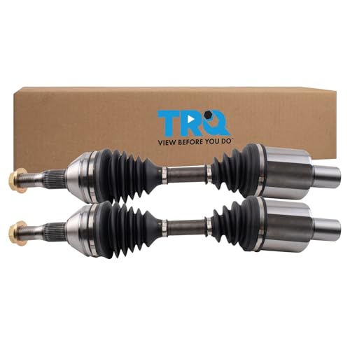 Image of TRQ Front Driver and Passenger Side CV Axle Assembly Set 2 Piece Compatible with 1993 Cadillac Allante 1994-1999 DeVille 1993-2002 Eldorado 1993-1999 Seville