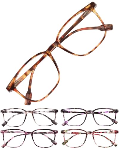 Image of JOLISU 5-Pack Ultra-Light Slim Frames Reading Glasses for Women - Readers for Women, Spring Hinges and Blue Light Protection