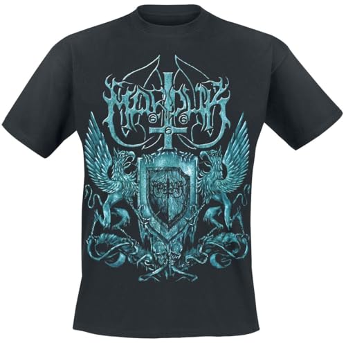 Photo de Marduk Black Metal Assault Homme T-Shirt Manches Courtes Noir L 100% Coton Regular/Coupe Standard