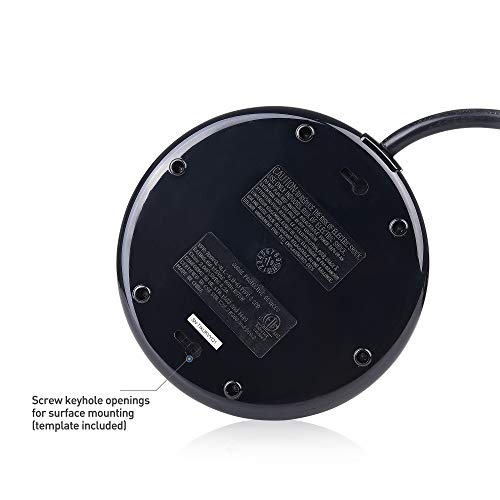 Cable Matters 6 Outlet Surge Protector Tower With 4 Usb Charging Ports (4.2A In Total) And 10 Feet Extra Long Power Cord In Black #TOP4