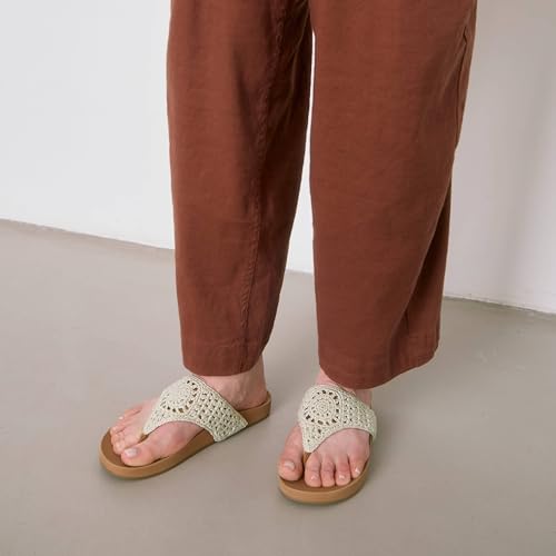 The Sak Everly Slide Sandal - Women's Flat Fashion Slides with Soft Cushion Sole - Beach Slip On Sandals For Everyday2