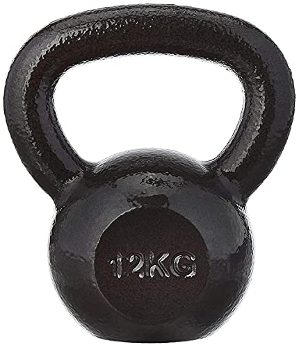 Image of 12KG Kettle Bell, weight lifting ketlle bell, BLACK, BS 12