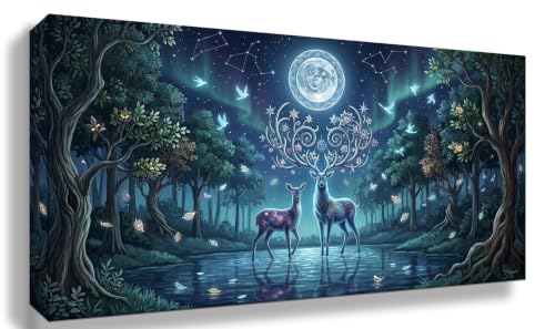 Diamond painting adulte grand format 70x140 et broderie diamant lune