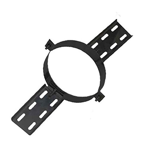 SHIELDMASTER 5-Inch Black Roof Support – Twin-Wall Flue