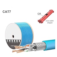 ネット　１０ｍ×２，７ｍ CAT7 Network Cable S/FTP 23AWG 4PR LSZH 10Gbps 600MHz Double
