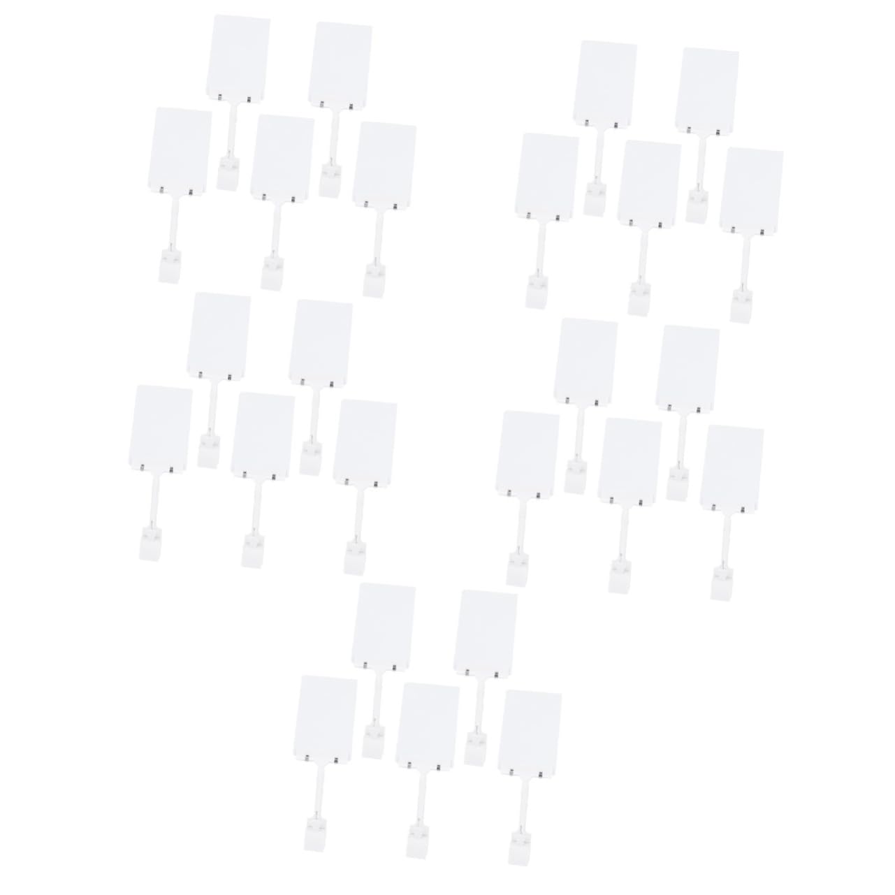 DOITOOL Soporte De Etiquetas De Precio Para Supermercado Exhibidor De Carteles Multi Funcional Soporte Resistente Y Práctico Para Tiendas Y Comercios 5 Piezas X 5