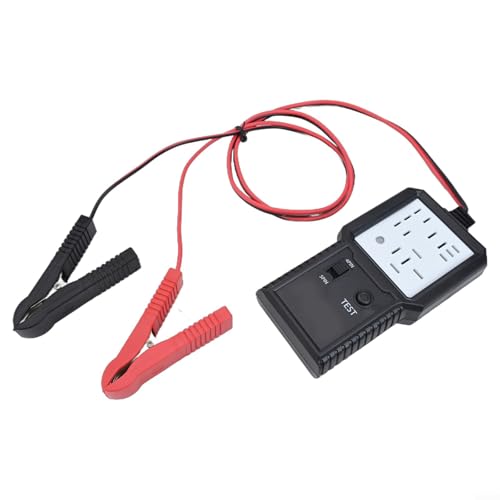 for Relay Tester for 12V 24V Vehicles, 4-Pin 5-Pin for Relay Analyzer with LED Indicator, Compatible with Car Ignition Coil Testing, Black Red