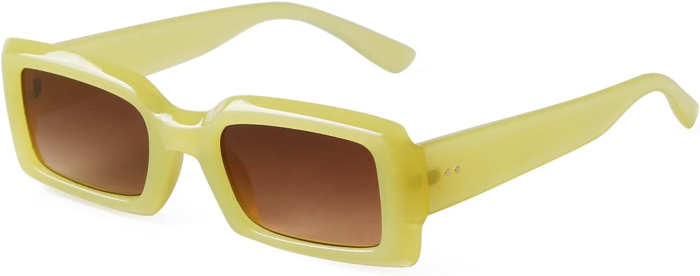 Lunettes De Soleil Carrées En Métal À Cadre Épais Et Rétro Pour Homme