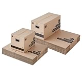 demenagement pas cher LES GRANDS POUR LE VOLUMINEUX : Linge de lit, vêtements pliés, coussins, peluches... Ces cartons 60×30×30 cm permettent de vider un placard entier sans se retrouver avec une montagne de boîtes à gérer.