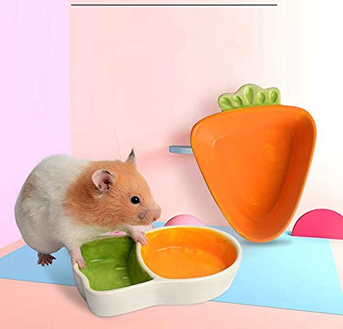 Haichen Tec Hamster Food Bowl - Ceramic Small Animals Food Dish And Water Bowl Chew Resistant Food Bowls Water Feeder For Hamster Rat Hedgehog Gerbil Mice Squirrel Sugar Glide Birds thumb #5