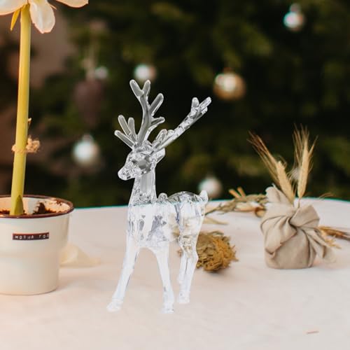 Adornos de alce de acrílico Beavorty para decorar tu mesa navideña con elegancia 5