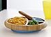 Maven Gifts: Avanchy Baby Feeding Gift Set – Bamboo Stay Put Suction Bowl with Spoon, Blue, and Bamboo Stay Put Suction 3-Section Plate with Spoon, Blue– Ages 6 Months and Up