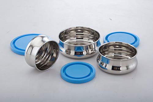 Image of Expresso Bulging Airtight & Leak Proof Food Storage Containers Set of 3 Pc, 100 ml / 150 ml / 200 ml