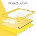 VIKESI Case for iPad (A16) 11-inch 2025 and iPad 10th Generation 10.9 Inch 2022, Clear Back and TPU Shockproof Frame Cover [Built-in Pencil Holder, Support Auto Sleep/Wake] - Yellow
