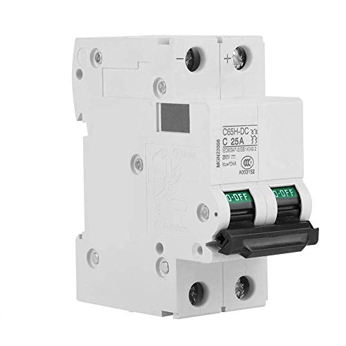 Dc 250V 2P Low-Voltage Miniature Circuit Breaker Switch Din Rail Installation Electrical Box For Solar Panels Grid System(25A) #TOP6