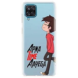 Nainz Compatible for Samsung Galaxy M12/ Samsung F12/ Samsung A12 Printed Back Cover with Full Proof Protection, Designer Look Back Cover for Samsung Galaxy M12/ Samsung F12/ Samsung A12 -V012