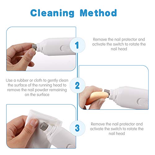 Anself Pet Elétrica Pet Nail Grooming Trimmer Dog Pet Nail Grinder Clipper para Dog Cat Pet Patas