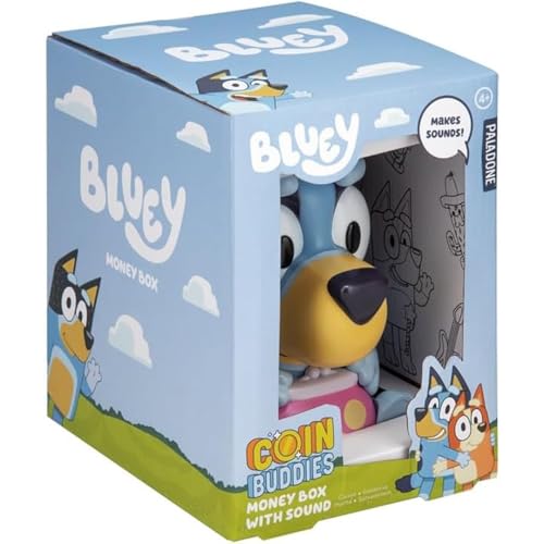 Bluey Sparschwein mit Sound, offiziell Lizenziertes TV-Show-Sparschwein für Kinder, Raumdekoration, Vorschule, batteriebetriebenes Haushaltsgerät, interaktive Möglichkeit zu sparen | Paladone