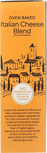 Dolcetto Tuscan Crisps Italian Cheese Blend Boxes, Pack Of 6, 5.3 Ounce #TOP3