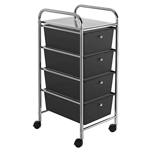 Habita Home Carrito BAÑO 33x39x80cm Color Negro