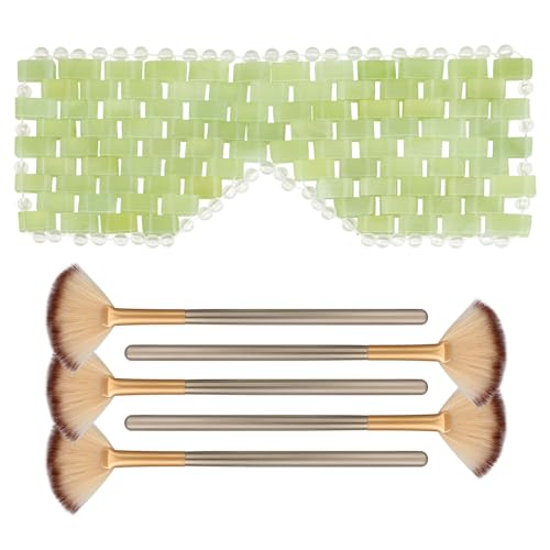 Pinceaux de masque pour les yeux en jade : kit esthéticienne contour des yeux