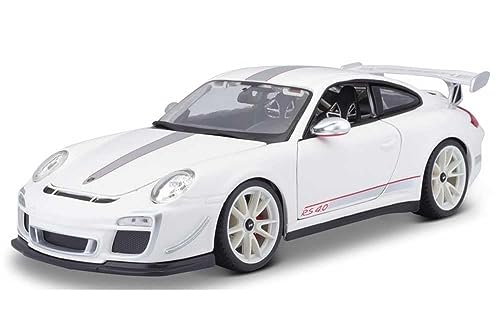 Carro Burago 1.18 Plus Porsche 911 Gt3 RS 4 Maisto Branco
