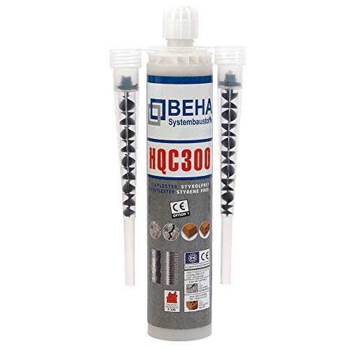 Preisvergleich Produktbild Premium Verbundmörtel 300ml, Injektionsmörtel inkl. 2 Statikmischer, Ankerkleber, Klebemörtel mit Zulassungen