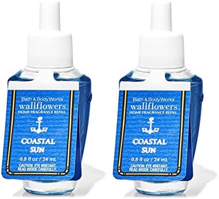 COASTAL SUN Wallflowers Home Fragrance Refill Bulbs - Lot Of 2