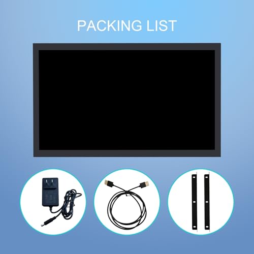 Image of VSDISPLAY 21.5'' 1920x1080 LCD Industrial Monitor with H /D /DVI /VGA Inputs | IPS Display,1000 Nits High Brightness,for Outdoor /Indoor /Industry
