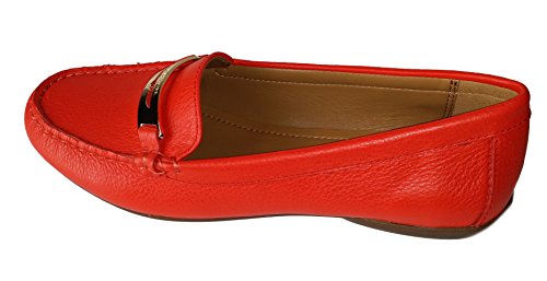 Coach Olympia Pebble Grain Leather Coral 8M #TOP3