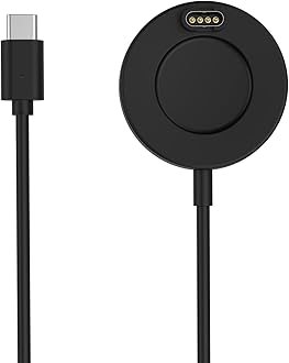 Astorgos for Garmin Watch Charger Compatible with Garmin Vivoactive 6/5, Fenix 8/7/6/5, Forerunner 970/570/265, Instinct, Venu 4/3s, Charger Cable with 3.3 ft/1 m USB-C Charging Cable, Black