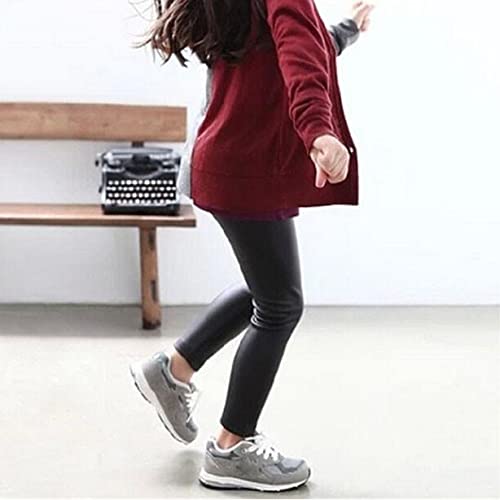 Children Trousers Leggings Kids Classic Baby Girls PU Leather Pencil Pants3