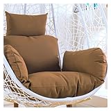 Cojín colgante de alta calidad para silla mecedora, hamaca, columpio y silla de jardín, cómodo y elegante cojín de asiento al aire libre con lazos
