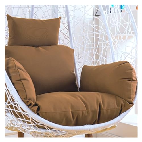 Chaise à Bascule confortable et grand coussin doux marron clair pour soulager le dos