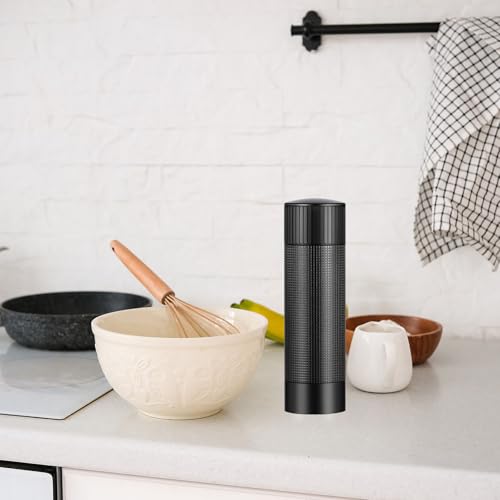 ARKNOAH Manual Pepper Grinder, Adjustable Coarseness Mill with Stainless Steel Burrs & Non-Slip Grip, Refillable Aluminum Pepper Grinder for Kitchen, BBQ, Camping, Restaurant - Image 8