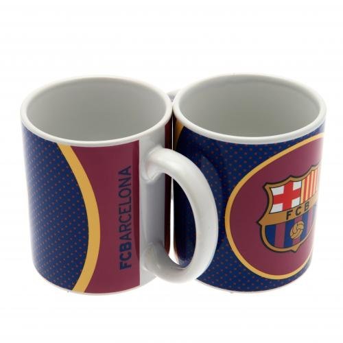 F.C. Barcelona Mug BE- ceramic mug- approx 9cm tall; 8cm in diameter- 11 oz- in an acetate box- Official Football Merchandise