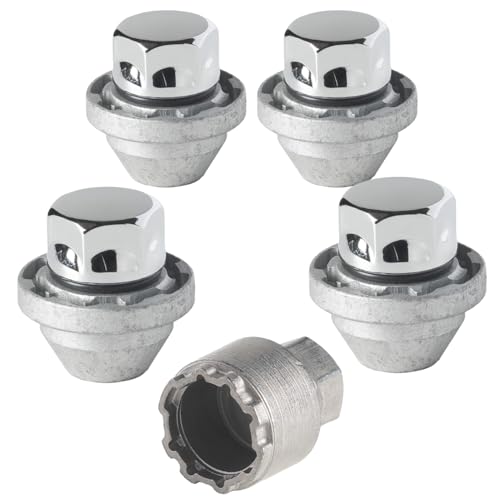 Farad GalaxyLock DCH7/M Chromed Lug nut Wheel-Locks Kit Suitable for ...