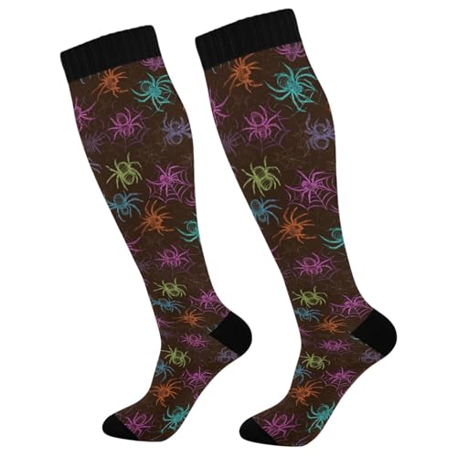Image of Wusikd Pirate Skulls Compression Socks for Women and Men Circulation Cute Long Socks for Athletic Running 1