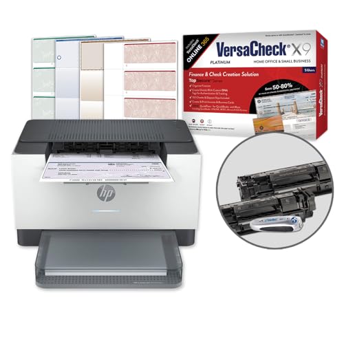 VersaCheck HP Laserjet M209 MXE MICR Check Printer X9 Platinum 5-User Check Printing Software Bundle