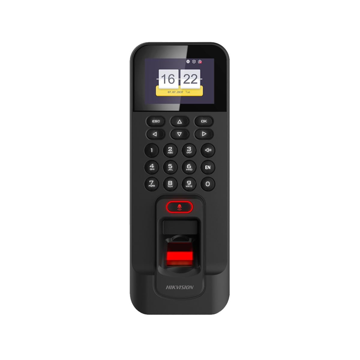 Control de Acceso y Presencia Hikvision Huella Dactilar, Tarjeta MF y Pin - DS-​K1T804AMF