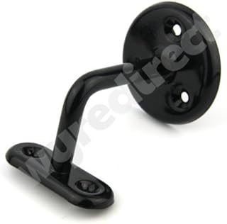 Wyre Direct Handrail Bannister Brackets Stair Rail Black
