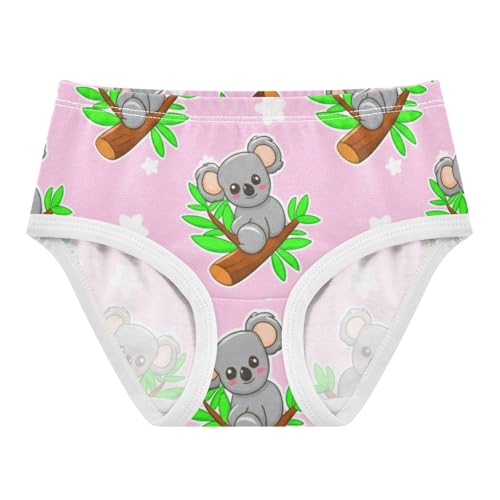 Designer Toddler Underwear Custom 2t Cotton Little Girl Panties Cute Cartoon Koalas Pink Underpants Briefs