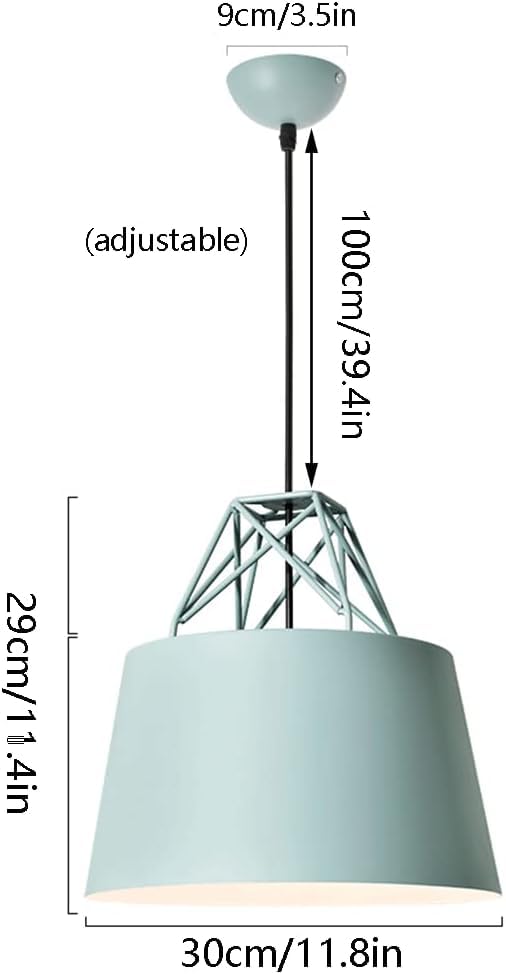 Chandelier métal blanc pour éclairage pendentif personnalisé style industriel - 3