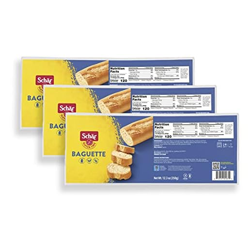 Schar - Baguette - Certified Gluten Free - No GMO's, Lactose, Wheat or Preservatives - (12.3 oz) 3 Pack