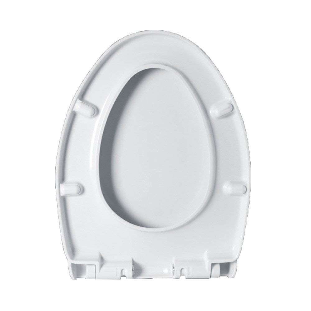 Universal-Wc-Sitz V-Förmiger, Verlangsamter, Antibakterieller, Mit Urea-Formaldehyd-Harz Gepolsterter Toilettendeckel, Weiß-42,2-49,2 * 37 Cm (Weiß 42,2) (Weiß 42,2)
