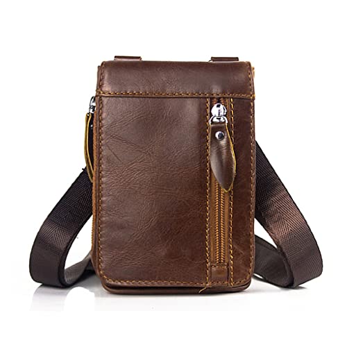 Sac poitrine femme anti pickpocket en cuir véritable contre le désordre