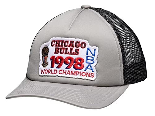 Mitchell & Ness Chicago Bulls Gorra Trucker Snapback Gris miniatura 1