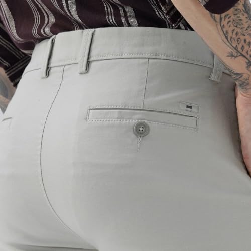 Image of BASICS Premium Cotton Stretch Formal Trousers for Men | Office Pants