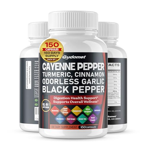 Cayenne Pepper Turmeric Odorless Garlic Cinnamon Fenugreek Citrus Bergamot Artichoke