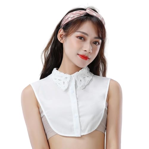 Fake Collar Detachable Dickey Collar Blouse Half Shirts Peter Pan Collar for Women & Girls